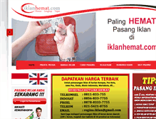 Tablet Screenshot of iklanhemat.com